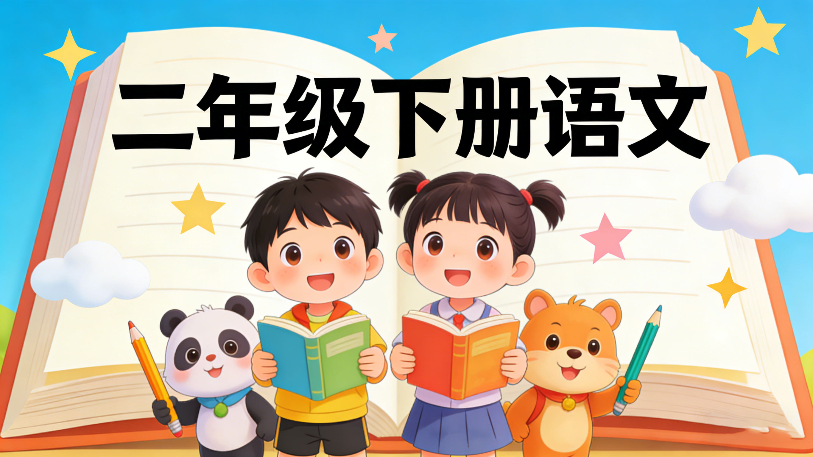 二年级下册语文课本同步动画