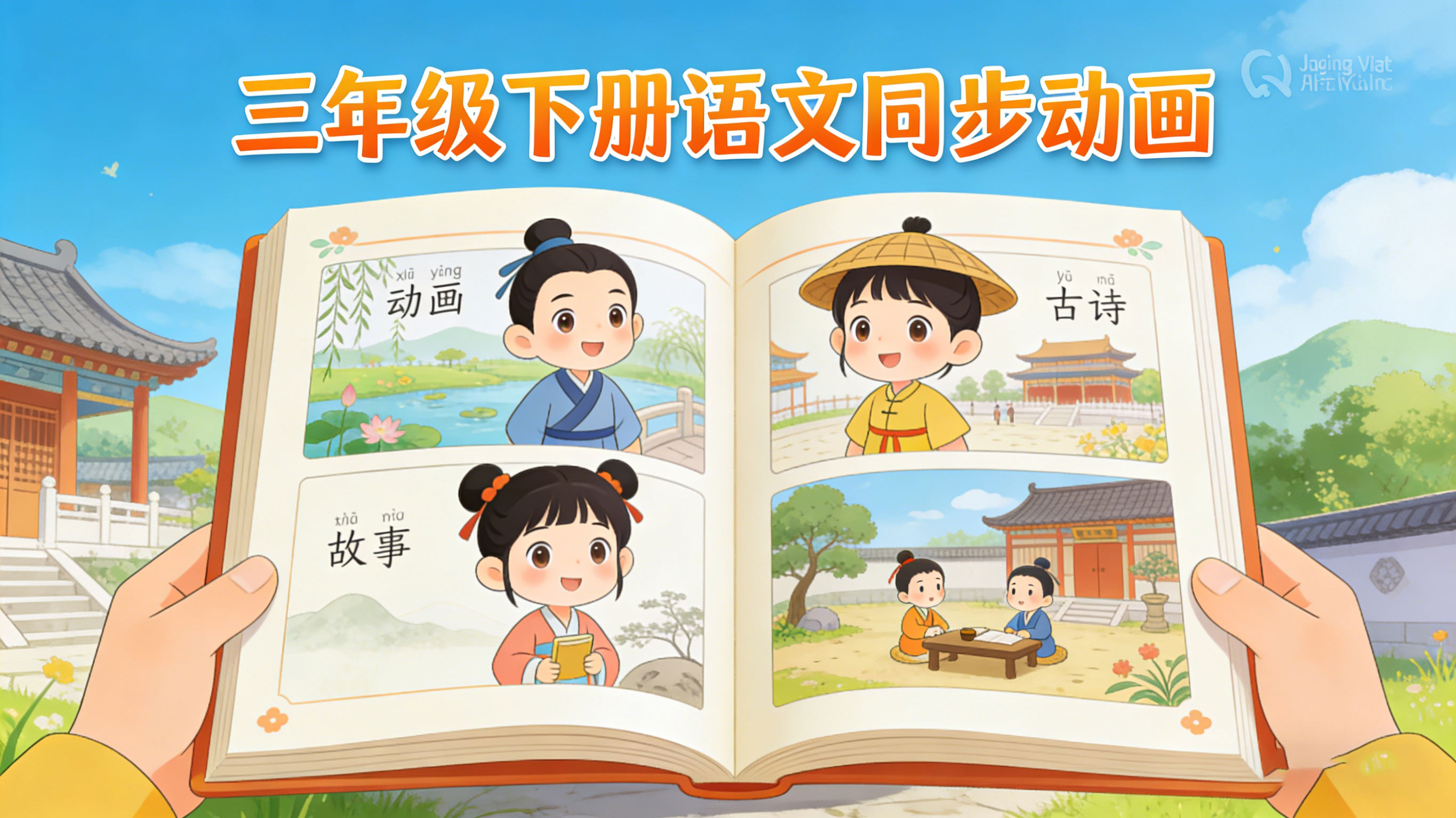 三年级下册语文课本同步动画