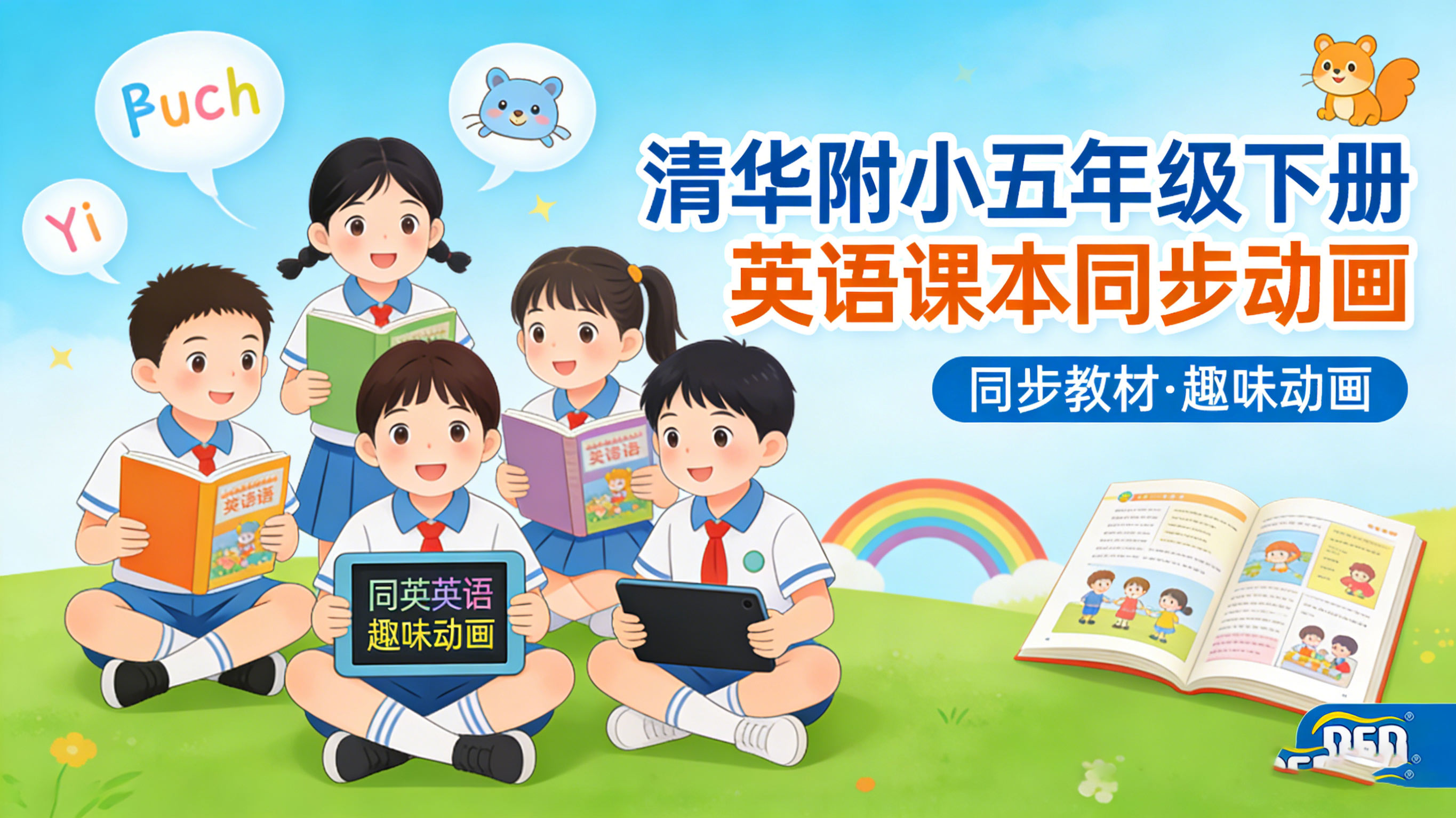 清华附小五年级下册英语课本同步动画