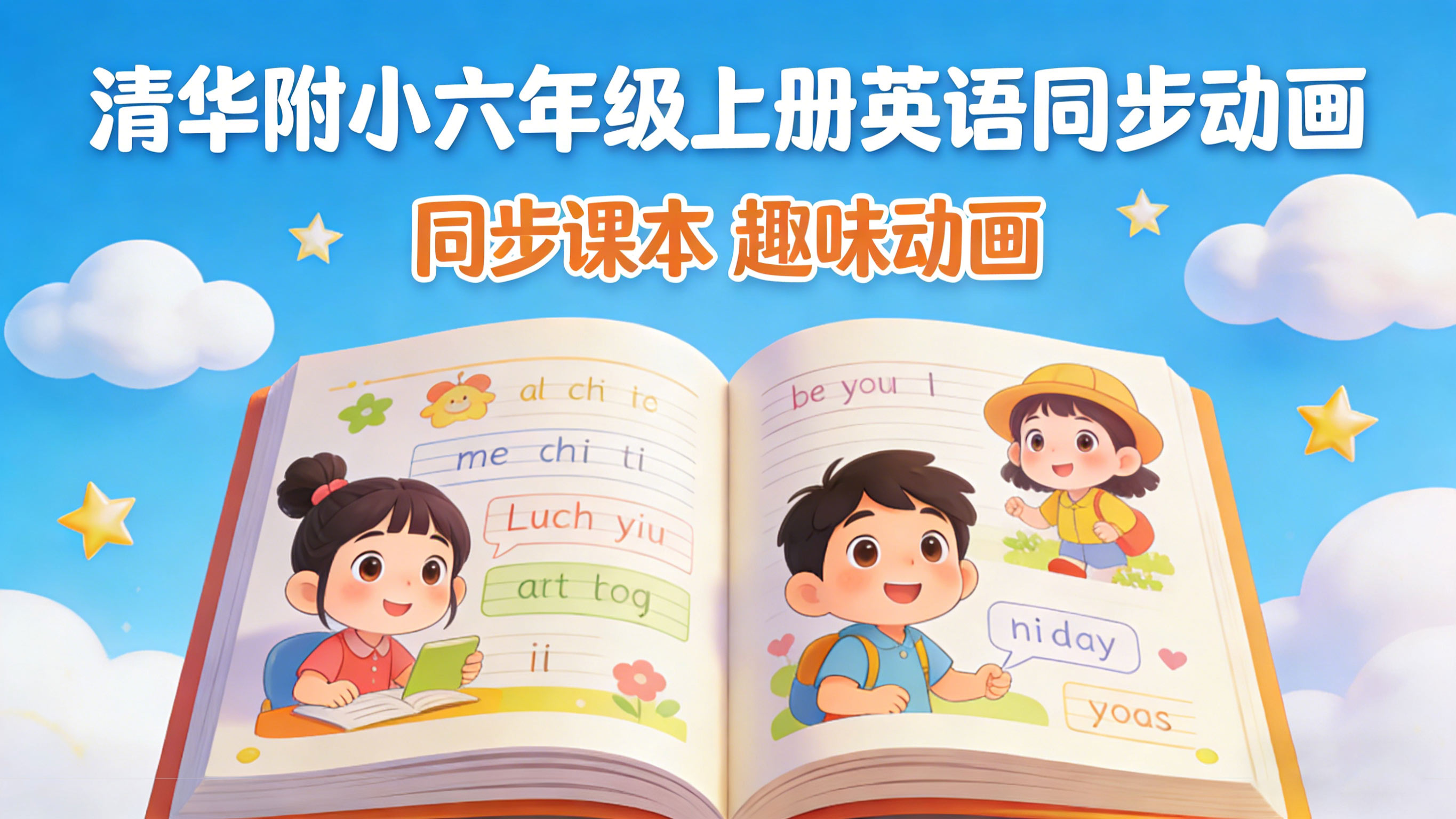 清华附小六年级上册英语课本同步动画